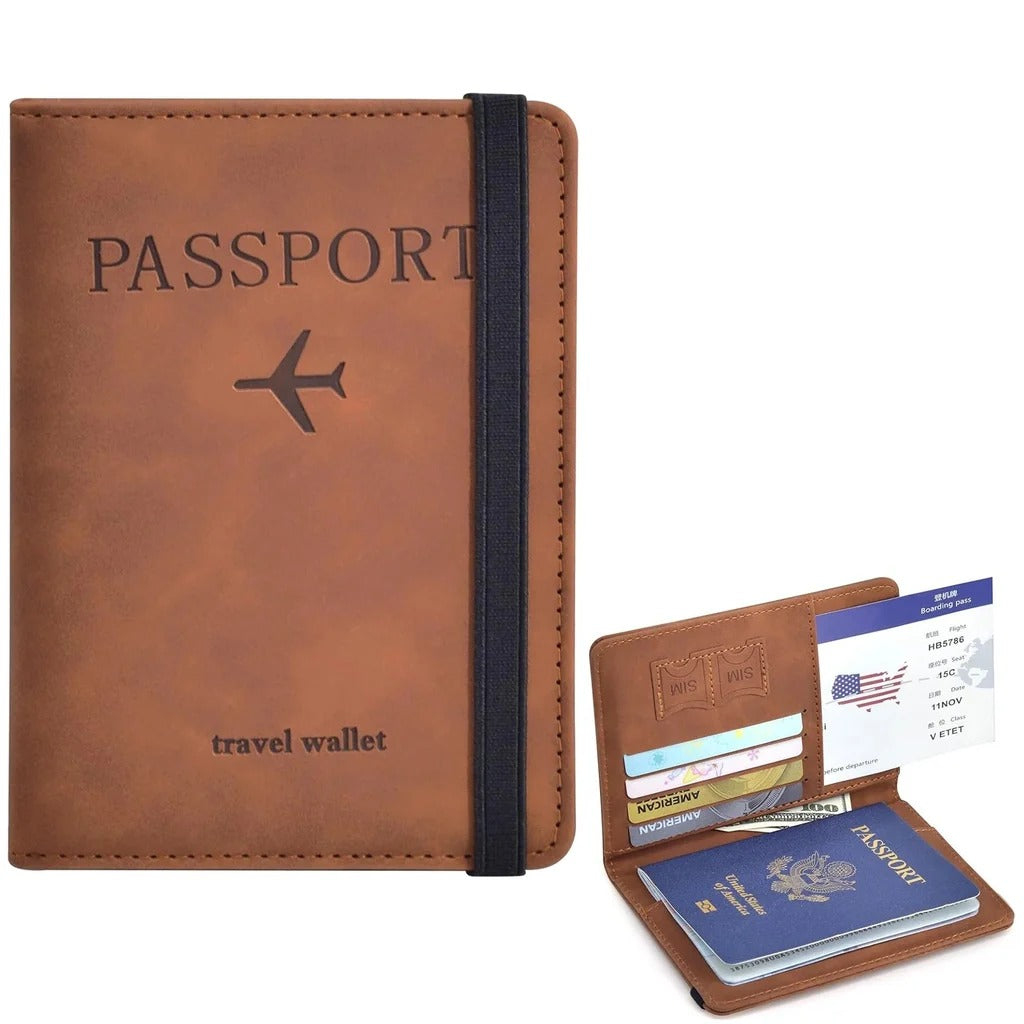 Travel Passport Wallet Organizer ā Multi-Compartment Holder for Passport, Cards & Cash