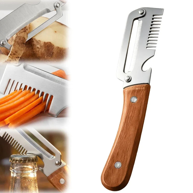 3-in-1 Multifunctional Vegetable Peeler ā Stainless Steel Kitchen Tool