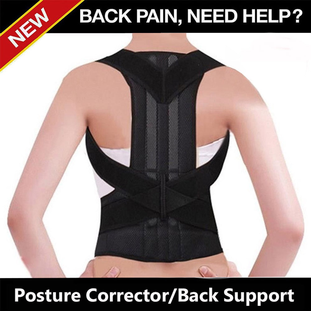 Posture Corrector Back Support Brace – Adjustable & Breathable