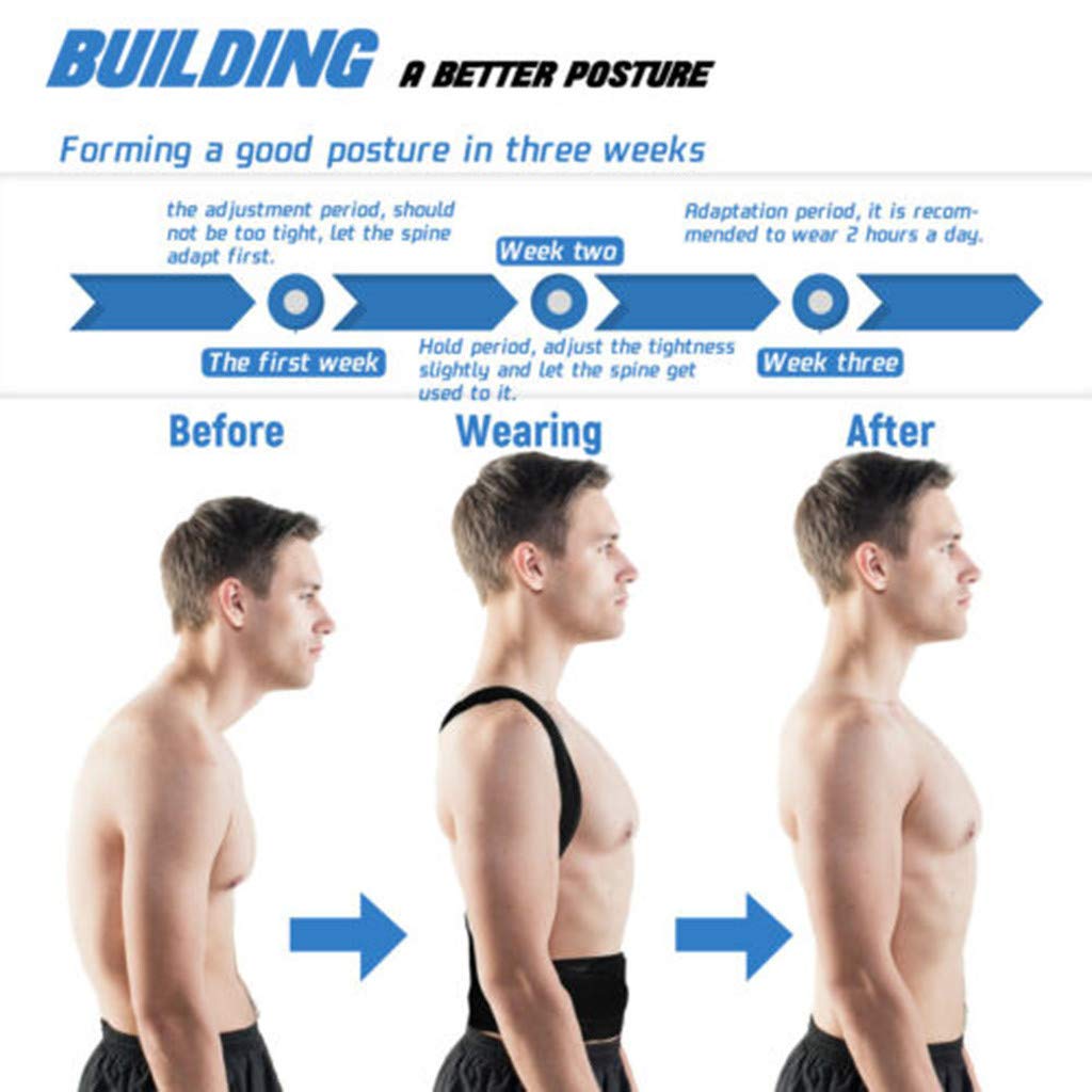 Posture Corrector Back Support Brace – Adjustable & Breathable
