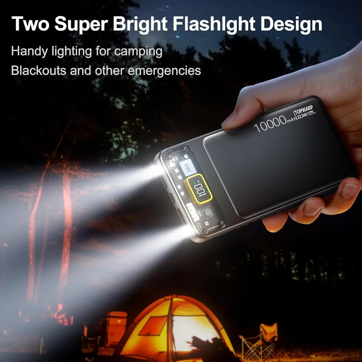 10000mAh Power Bank 22.5W Fast Charging – Slim Portable Charger with USB-C