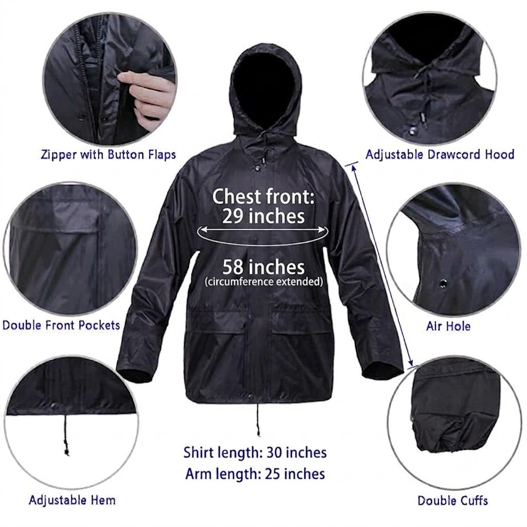 Waterproof Rain Suit for Men & Women – Lightweight All-Weather Raincoat