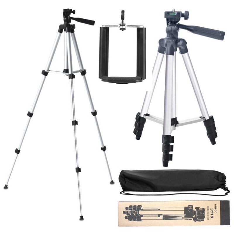 3-in-1 Professional Tripod Stand – Adjustable Mobile & Camera Holder