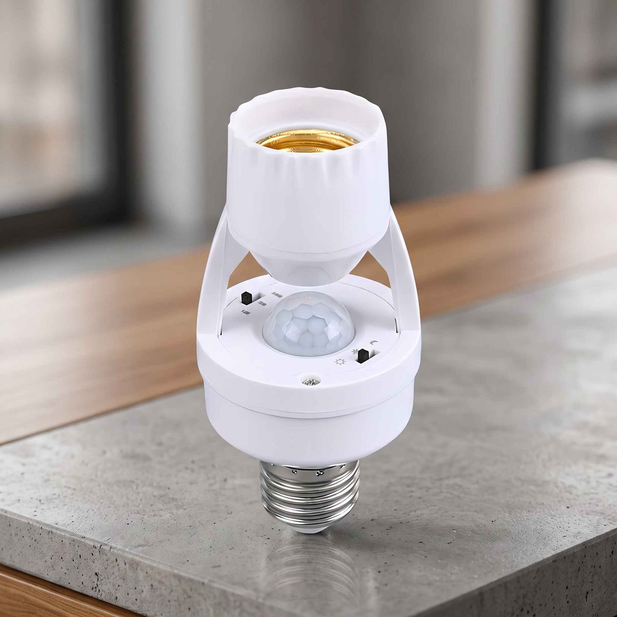 E27 PIR Motion Sensor Light Socket – Automatic LED Bulb Adapter