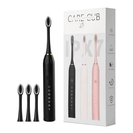 X-3 Sonic Electric Toothbrush – USB Rechargeable with 2 Extra Brush Heads