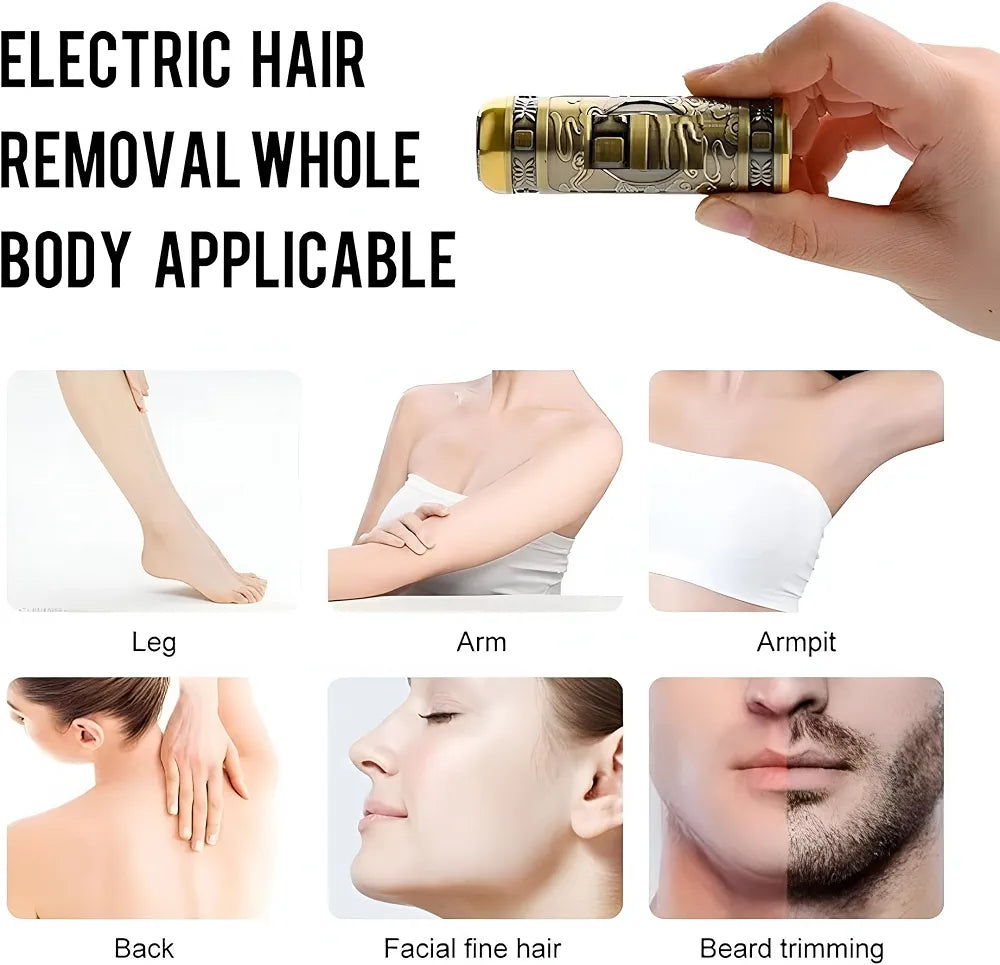 Professional 3-in-1 Men's Grooming Kit – Gold Metal Body Trimmer