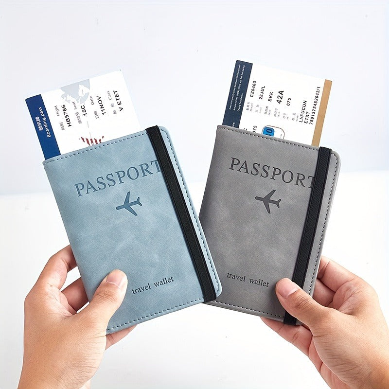 Travel Passport Wallet Organizer – Multi-Compartment Holder for Passport, Cards & Cash