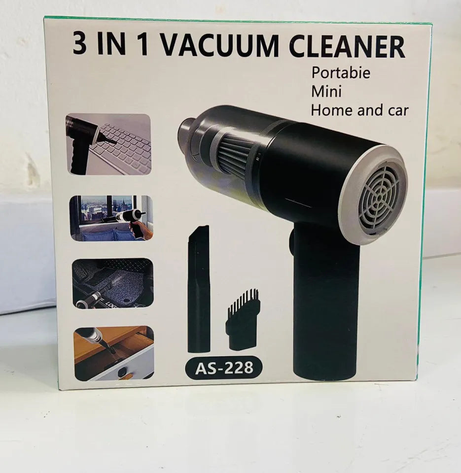 3-in-1 Cordless Handheld Vacuum Cleaner – Portable Car & Home Dust Cleaner