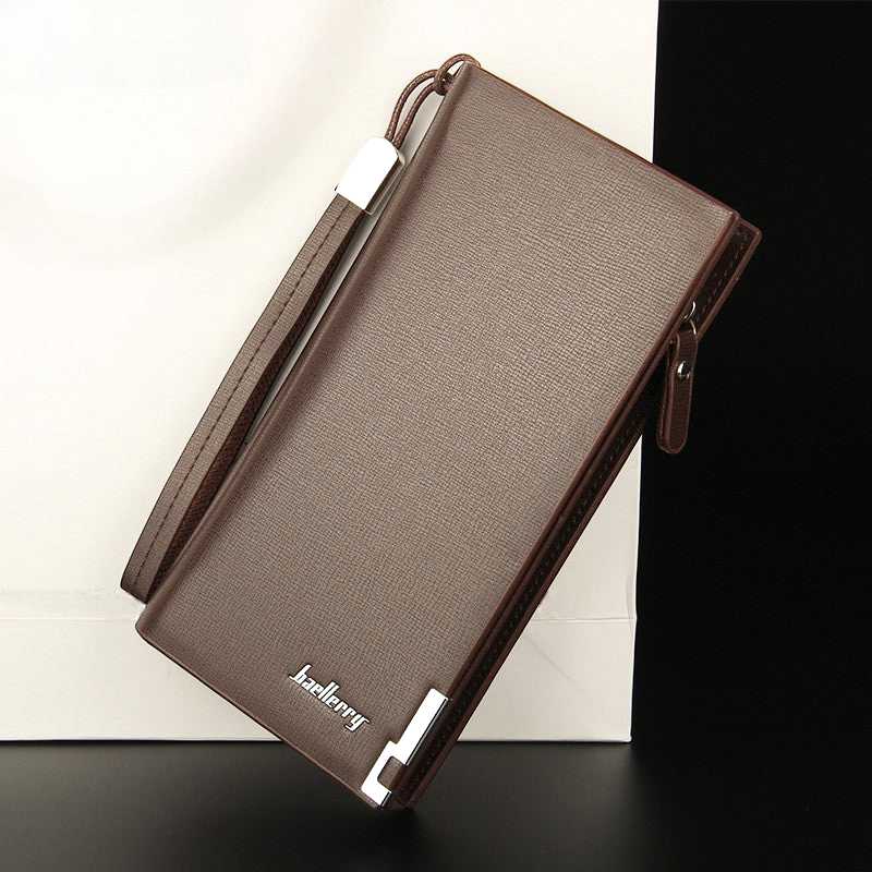 Long Men's Wallet – Multiple Card Slots & Cash Storage | Black