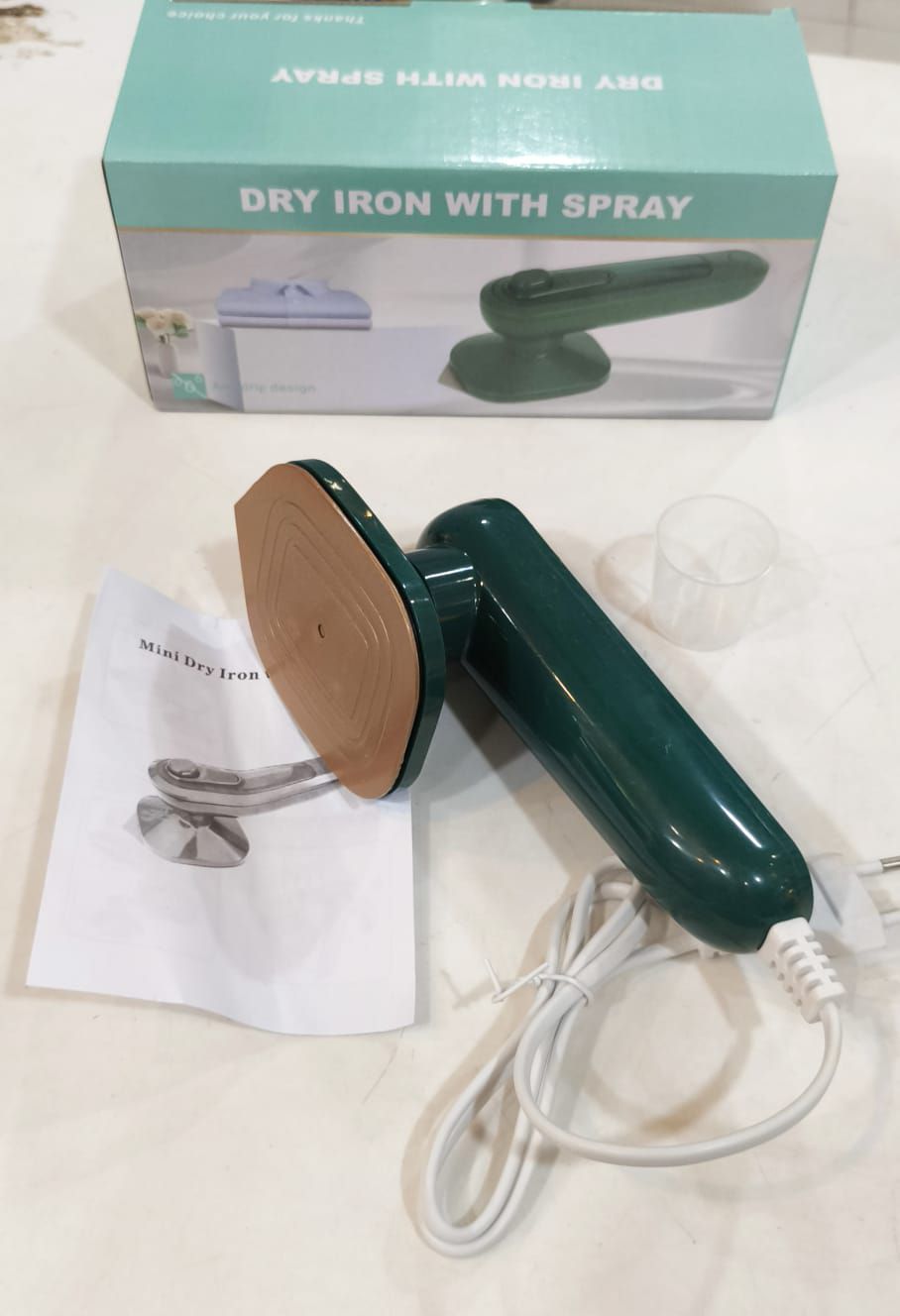 Mini Portable Steam Iron – 2-in-1 Wet & Dry Travel Garment Steamer