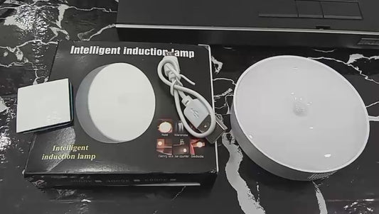 Smart Motion Sensor LED Night Light – USB Rechargeable & Automatic Lighting